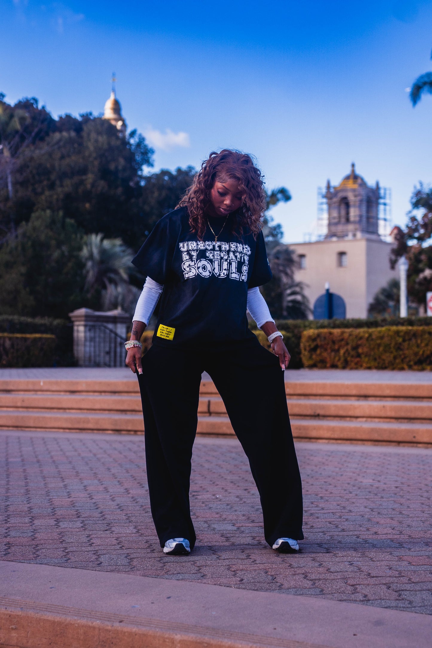 Unbothered Tee (Black & White)