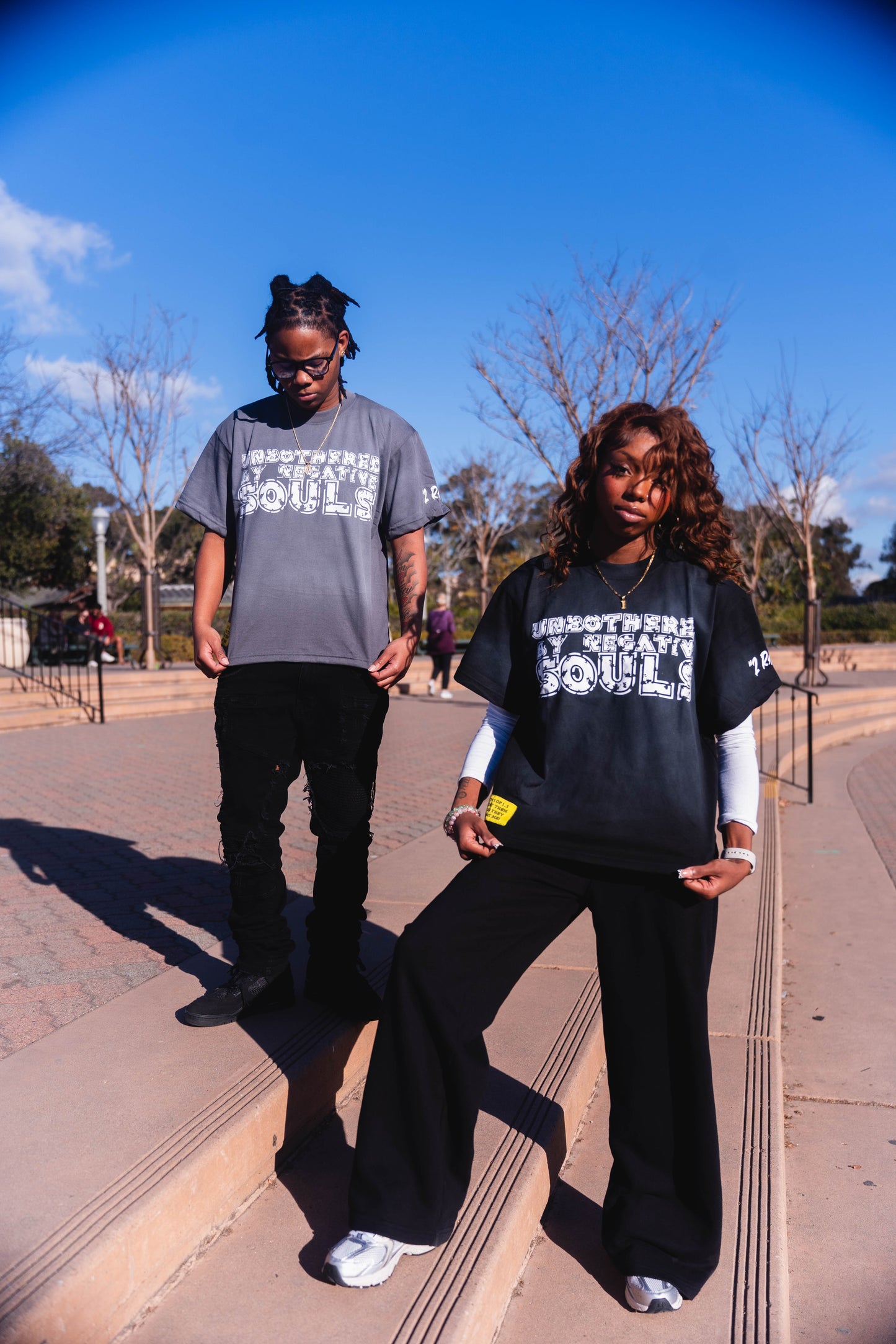 Unbothered Tee (Black & White)